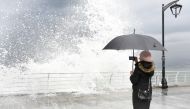 A heavy winter storm named 'Norma' lashed the east coast of the Mediterranean, in Beirut, Lebanon. Jihad Muhammad Behlok \ Anadolu 