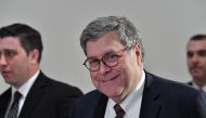 Former US Attorney General William Barr leaves after meeting with US senators on January 9, 2019, in Washington, DC, ahead of his confirmation hearing. AFP / Nicholas Kamm