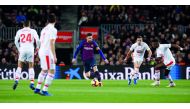  Barcelona's Lionel Messi in action. Reuters/Albert Gea