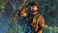 Still of the actor Vicky Kaushal from the movie Uri.