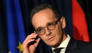 FILE PHOTO: Germany's Foreign Minister Heiko Maas looks on during a 'Global Ireland' news conference in Dublin, Ireland January 8, 2019. REUTERS/Clodagh Kilcoyne/File Photo