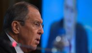 Russian Foreign Minister Sergei Lavrov gives his annual press conference in Moscow on January 16, 2019. / AFP / Kirill KUDRYAVTSEV