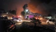 People react at the scene where a ruptured fuel pipeline exploded, in the municipality of Tlahuelilpan, Hidalgo, Mexico, near the Tula refinery of state oil firm Petroleos Mexicanos (Pemex), January 18, 2019 in this still image taken from a video obtained