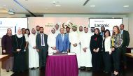 Commercial Bank’s Group CEO, Joseph Abraham; Sheikh Jassim Al Thani, Chief Human Capital Officer; Hussain Al Abdulla, EGM Chief Marketing Officer, and other club executive members during the event.