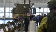 Russian Defence Ministry officials show off the new 9M729 missile at the military Patriot park outside Moscow on January 23, 2019. AFP / Vasily Maximov