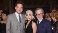 Bradley Cooper, Lady Gaga, and Steven Spielberg attend The National Board of Review Annual Awards Gala at Cipriani 42nd Street in New York City on January 08, 2019. AFP / Getty Images North America / Jamie McCarth0 

