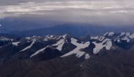 This photograph taken on August 22, 2016 shows a general view of the Himalayan Mountain Range in Ladakh. AFP/Chandan Khanna