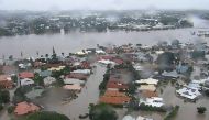 This handout from the Queensland Fire and Emergency Services (QFES) taken and received on February 4, 2019, shows flooding in Townsville. AFP PHOTO / QUEENSLAND FIRE AND EMERGENCY SERVICES 