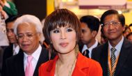 This file picture taken on March 24, 2010 shows Thai Princess Ubolratana Rajakanya visiting the Thailand pavilion at the Hong Kong Entertainment Expo.  - / AFP / Mike CLARKE 
