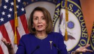 U.S. Speaker of the House Nancy Pelosi speaks during her weekly news conference on February 7, 2019 in Washington, DC.  Mark Wilson/AFP