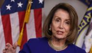 U.S. Speaker of the House Nancy Pelosi speaks during her weekly news conference on February 7, 2019 in Washington, DC.  Mark Wilson/AFP
