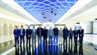 The Representatives of Qatar’s Ministry of Commerce and Industry (MOCI) , businessmen and CEOs of major Qatari companies at Huawei’s headquarters in Beijing, China.