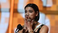 Dua Lipa accepts the award for Best New Artist onstage during the 61st Annual Grammy Awards on February 10, 2019, in Los Angeles. / AFP / Robyn Beck