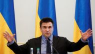 Ukrainian Foreign Minister Pavlo Klimkin speaks during an annual news conference in Kiev, Ukraine January 18, 2019. Reuters/Valentyn Ogirenko 
