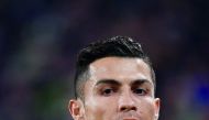 Juventus' Portuguese forward Cristiano Ronaldo reacts during the Italian Serie A football match Juventus vs Frosinone on February 15, 2019 at the Juventus stadium in Turin. AFP / Marco Bertorello