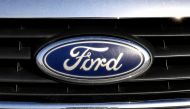 A picture shows on February 18, 2019, the logo of US auto-maker Ford on a car in Blanquefort, southwestern France.  AFP / Georges Gobet 