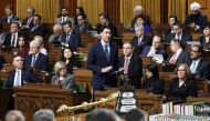 Canada's Prime Minister Justin Trudeau speaks during Question Period in the interim House of Commons in the West Block on Parliament Hill in Ottawa, Ontario, Canada February 19, 2019. Reuters/Chris Wattie