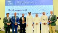 The senior officials of Msheireb Properties with the industries expert during the annual risk management forum, yesterday, held at Bin Jelmood House of Msheireb Museums, in Msheireb Downtown Doha.
 