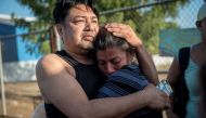 Relatives react after a bus transporting opposition supporters, considered political prisoners, left La Modelo prison hours before government and opposition leaders were due to restart talks, in Managua, Nicaragua, February 27, 2019. Reuters 