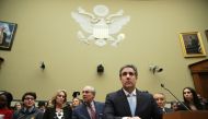  Michael Cohen, former attorney and fixer for President Donald Trump, testifies before the House Oversight Committee on Capitol Hill February 27, 2019 in Washington, DC. Alex Wong/Getty Images/AFP