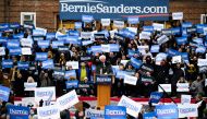 US Senator Bernie Sanders addresses a rally to kick off his 2020 US presidential campaign on March 2, 2019 in the Brooklyn borough of New York City. / AFP / Johannes EISELE