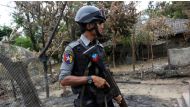 Myanmar Police in Rakhine State. [Photo/Soe Zeya Tun/Reuters]
