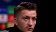 Borussia Dortmund's Marco Reus during the press conference Action Images via Reuters/Andrew Couldridge