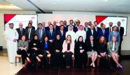 Commercial Bank officials and the guests on the sidelines of the event.