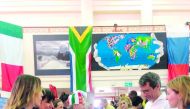 A view of the sixth annual International Family Food Fair organised by the International School of London (ISL) Qatar. 