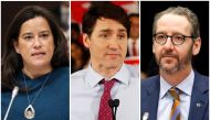 FILE PHOTOS: Canadian Prime Minster Justin Trudeau, Liberal MP and former Canadian justice minister Jody Wilson-Raybould (L) and Gerald Butts, who quit last month as Trudeau's chief aide, are seen in this combination photo from recent file photos in Toron