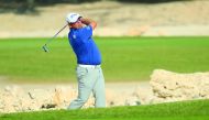 Justin Walters of South Africa in action yesterday. 