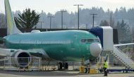 A Boeing 737 MAX 9 airplane test its engines outside of the company's factory on March 11, 2019 in Renton, Washington. Boeing's stock dropped today after an Ethiopian Airlines flight was the second deadly crash in six months involving the Boeing 737 Max 8