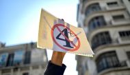 Algerian students demonstrate in the centre of the capital Algiers on March 12, 2019, one day after President Abdelaziz Bouteflika announced his withdrawal from a bid to win another term in office and postponed an April 18 election, following weeks of pro