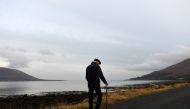 FILE PHOTO: Northern Ireland is seen on the left and the Republic of Ireland is seen on the right with Carlingford Lough in the middle, seen from Omeath, Ireland, January 31, 2017. REUTERS/Clodagh Kilcoyne/File Photo