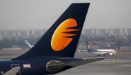 FILE PHOTO: A Jet Airways plane is parked at the Chhatrapati Shivaji International airport in Mumbai, India, February 14, 2018. REUTERS/Danish Siddiqui/File Photo