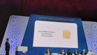 Abbas Ali, Managing Director of Ibadah Inc, providing a presentation on the details of I-Dinar, the world’s first digital e-token, which is backed by gold, on the sidelines of the opening day of the 5th Doha Islamic Finance Conference, yesterday. 