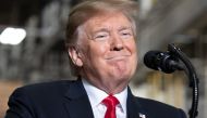 US President Donald Trump speaks after touring the Lima Army Tank Plant at Joint Systems Manufacturing in Lima, Ohio, March 20, 2019. / AFP / SAUL LOEB