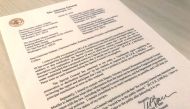 U.S. Attorney General William Barr's letter to U.S. lawmakers stating that the investigation by Special Counsel Robert Mueller has been concluded and that Mueller has submitted his report to the Attorney General is seen in Washington, U.S. March 22, 2019.