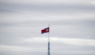 File photo of North Korean flag flutters on top of a 160-metre tower in North Korea's propaganda village of Gijungdong, in this picture taken from the Tae Sung freedom village near the Military Demarcation Line (MDL), inside the demilitarised zone separat