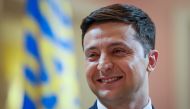 FILE PHOTO: Volodymyr Zelenskiy, Ukrainian comic actor and candidate in the upcoming presidential election, takes part in a production process of Servant of the People series in Kiev, Ukraine March 6, 2019. REUTERS/Valentyn Ogirenko
