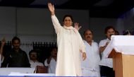 The Bahujan Samaj Party-BSP-- chief Mayawati waves to her supporters during an election campaign rally on the occasion of the death anniversary of Kanshi Ram, founder of BSP, in Lucknow, India, October 9, 2016. Reuters/Pawan Kumar