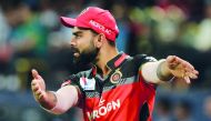 Royal Challengers Bangalore captain Virat Kohli gestures during the 2019 Indian Premier League (IPL) Twenty20 cricket match between Royal Challengers Bangalore and Mumbai Indians at The M. Chinnaswamy Stadium in Bangalore on March 28, 2019. AFP / Manjunat