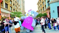 The visitors enjoying activities during the Spring Festival at The Pearl-Qatar. Pic: Salim Matramkot/The Peninsula