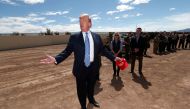 U.S. President Donald Trump visits the US-Mexico border in Calexico California, U.S., April 5, 2019. REUTERS/Kevin Lamarque