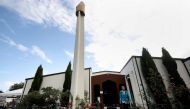 A visitor leaves the Al Noor mosque, one of the mosques where some 50 people were killed by a self-avowed white supremacist gunman on March 15, after mid-day prayers in Christchurch on April 5, 2019. AFP / Sanka Vidanagama 