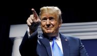 FILE PHOTO: U.S. President Donald Trump addresses the Republican Jewish Coalition 2019 Annual Leadership Meeting in Las Vegas, Nevada, U.S., April 6, 2019. REUTERS/Kevin Lamarque/File Photo