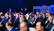 A view of the 12th session of the Russian–Arab Business Council meeting in Moscow, Russia. 