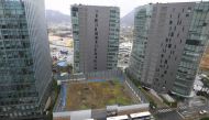 This general view shows a construction site, where Japan's former embassy building used to be located, in Seoul on April 10, 2019. AFP / Jung Yeon-je
