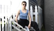 Singer Christine and the Queens poses for AFP at the Coachella Valley Music and Arts Festival on April 13, 2019, in Indio, California.  AFP / Valerie Macon