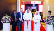 Qatar Chamber First Vice-Chairman, Mohamed bin Ahmed bin Towar Al Kuwari (centre) cutting the ceremonial ribbon marking the formal opening of EdEx Conference and Exhibition 2019.